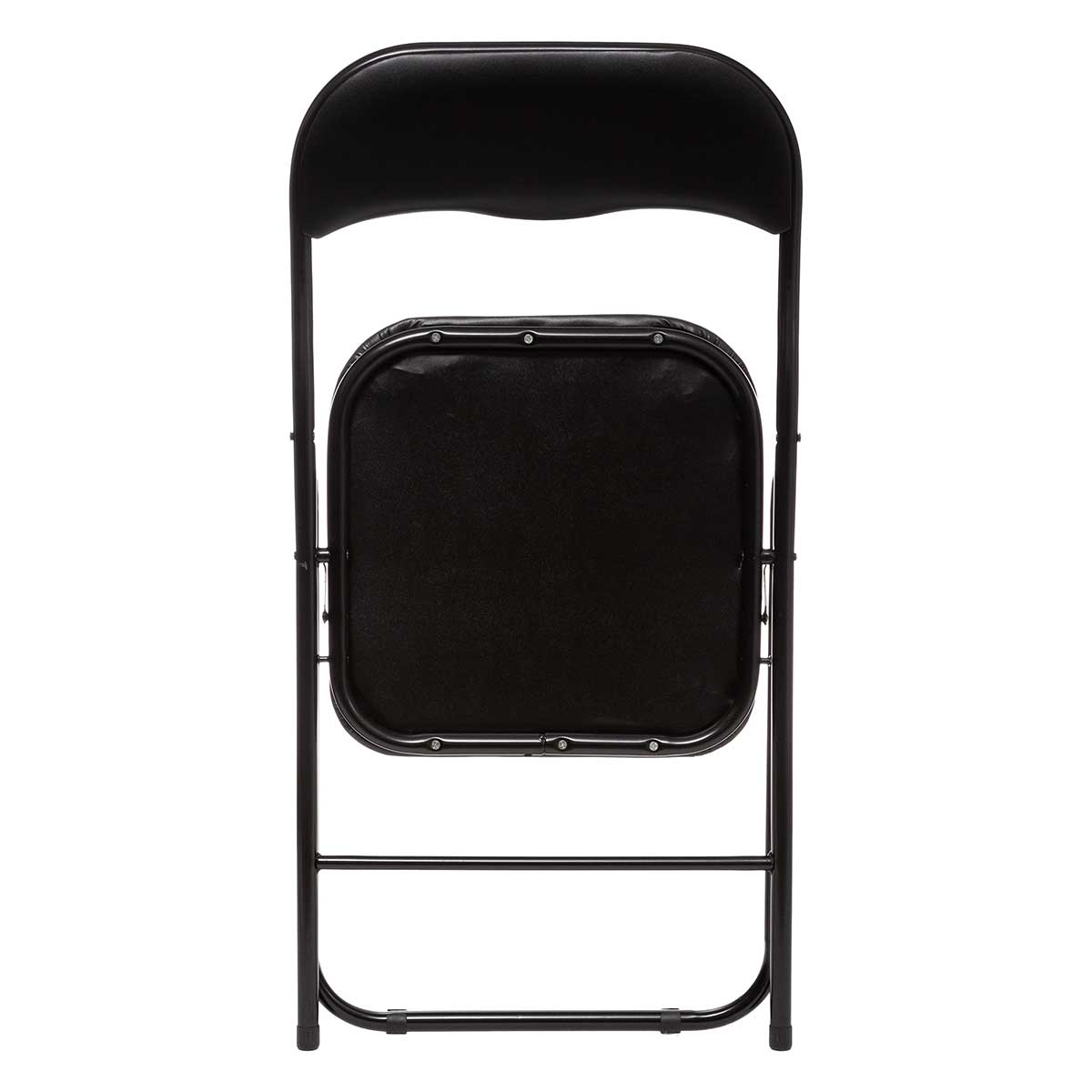 Silla plegable con asiento negro