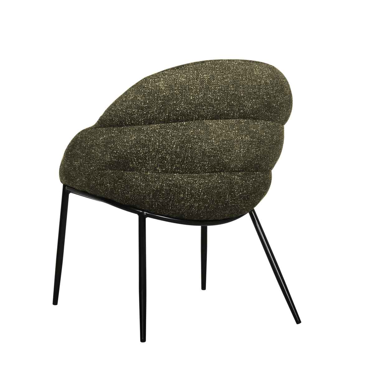 Sillón PRIENE de tejido verde