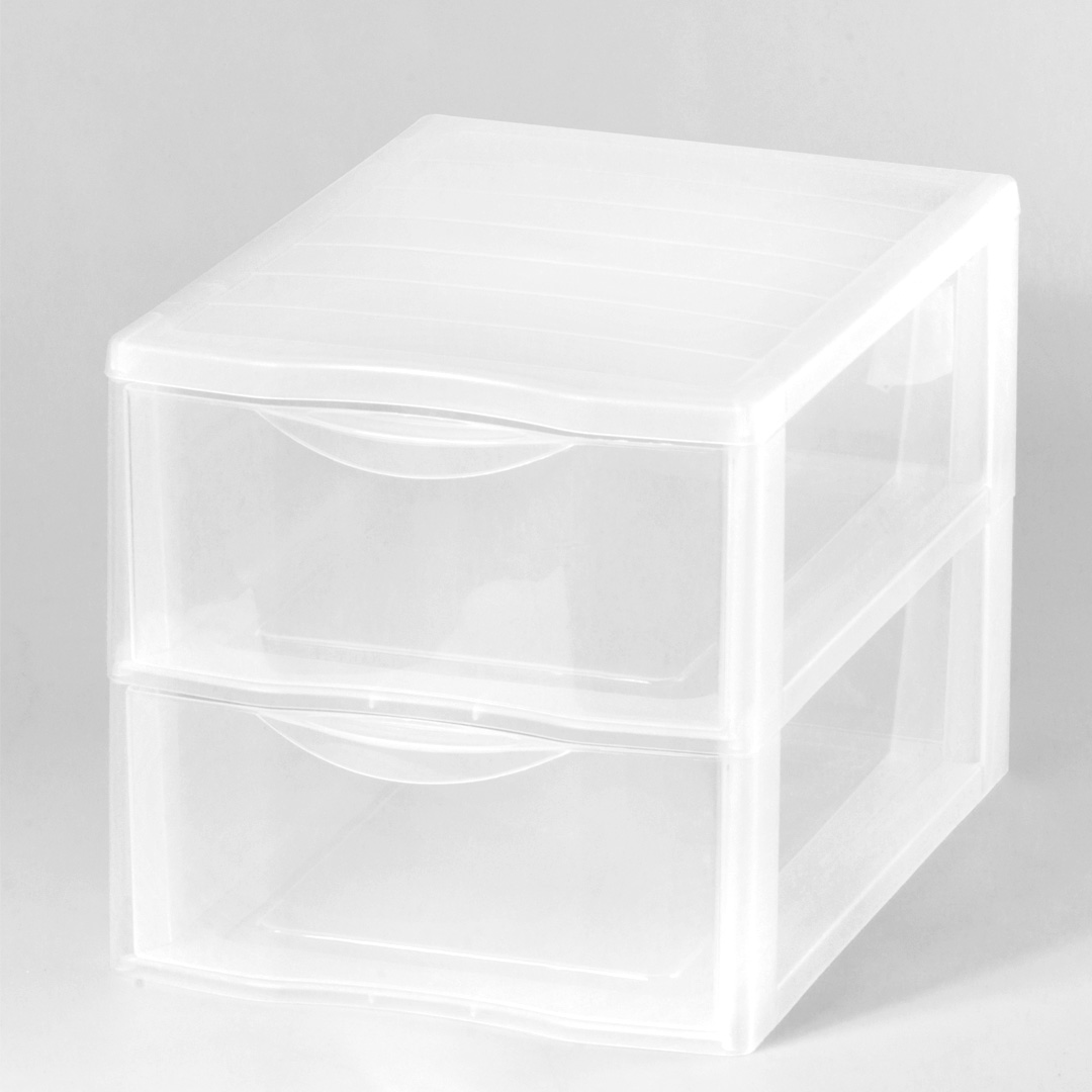 Organizador C/2 Cajones A4 Plástico 