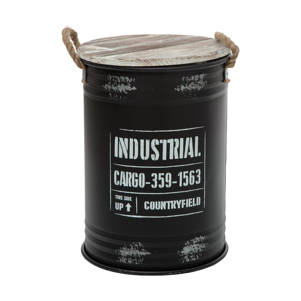 Bote Metálico C/Tapa Tam.2/3 46.5Cm