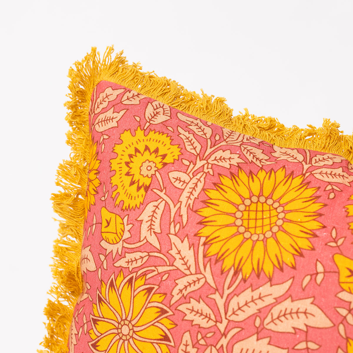 Almohada Yucat&aacute;n Con Girasoles 45x45cm