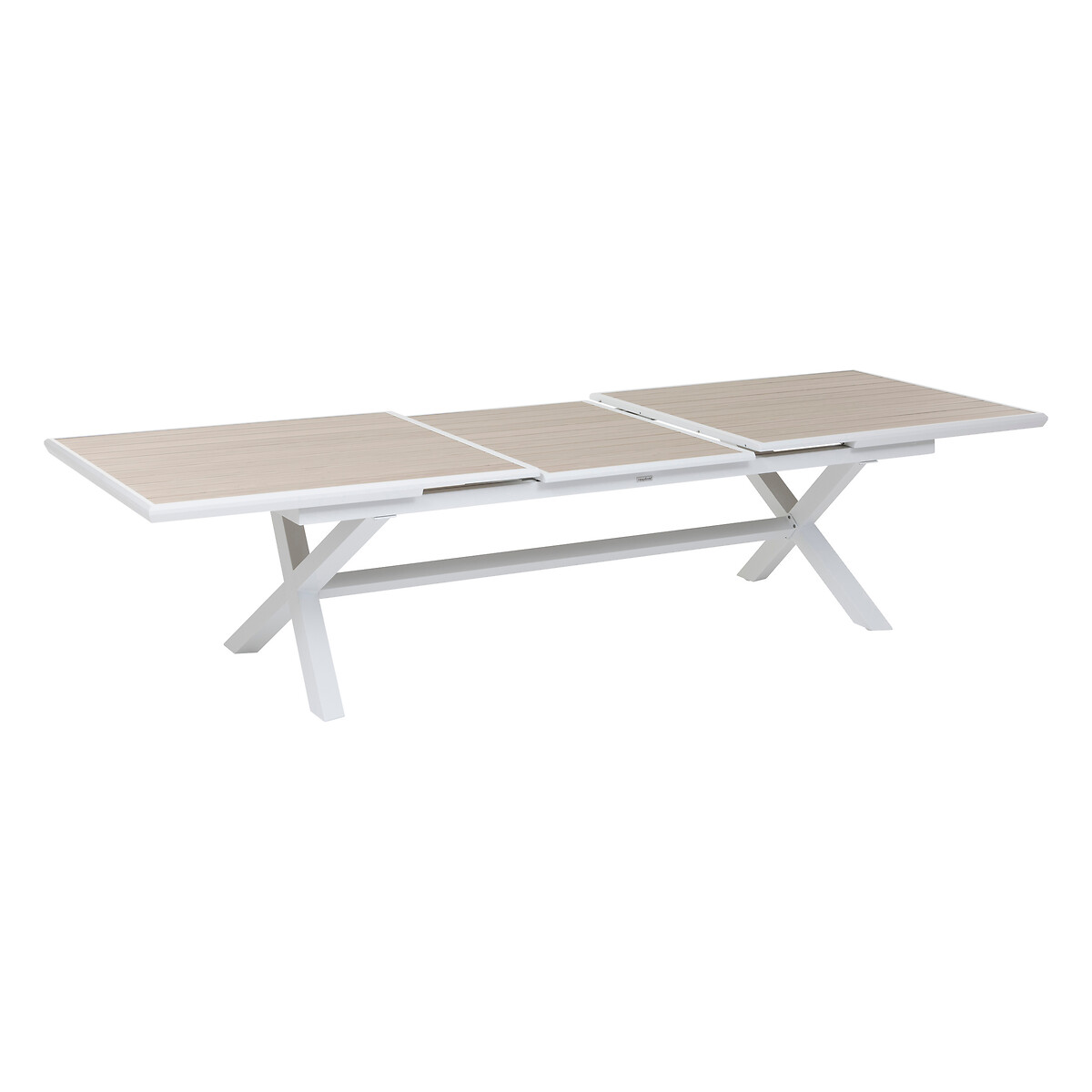 Mesa extensible AXIOME lino y blanco 250-330cm