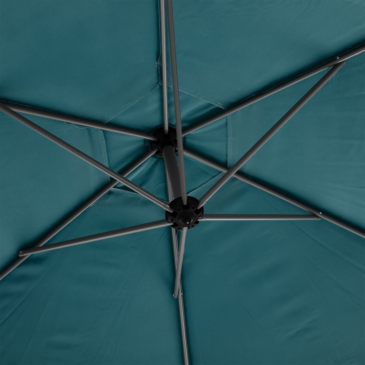 Parasol MANOA exc&eacute;ntrico azul canard 3m