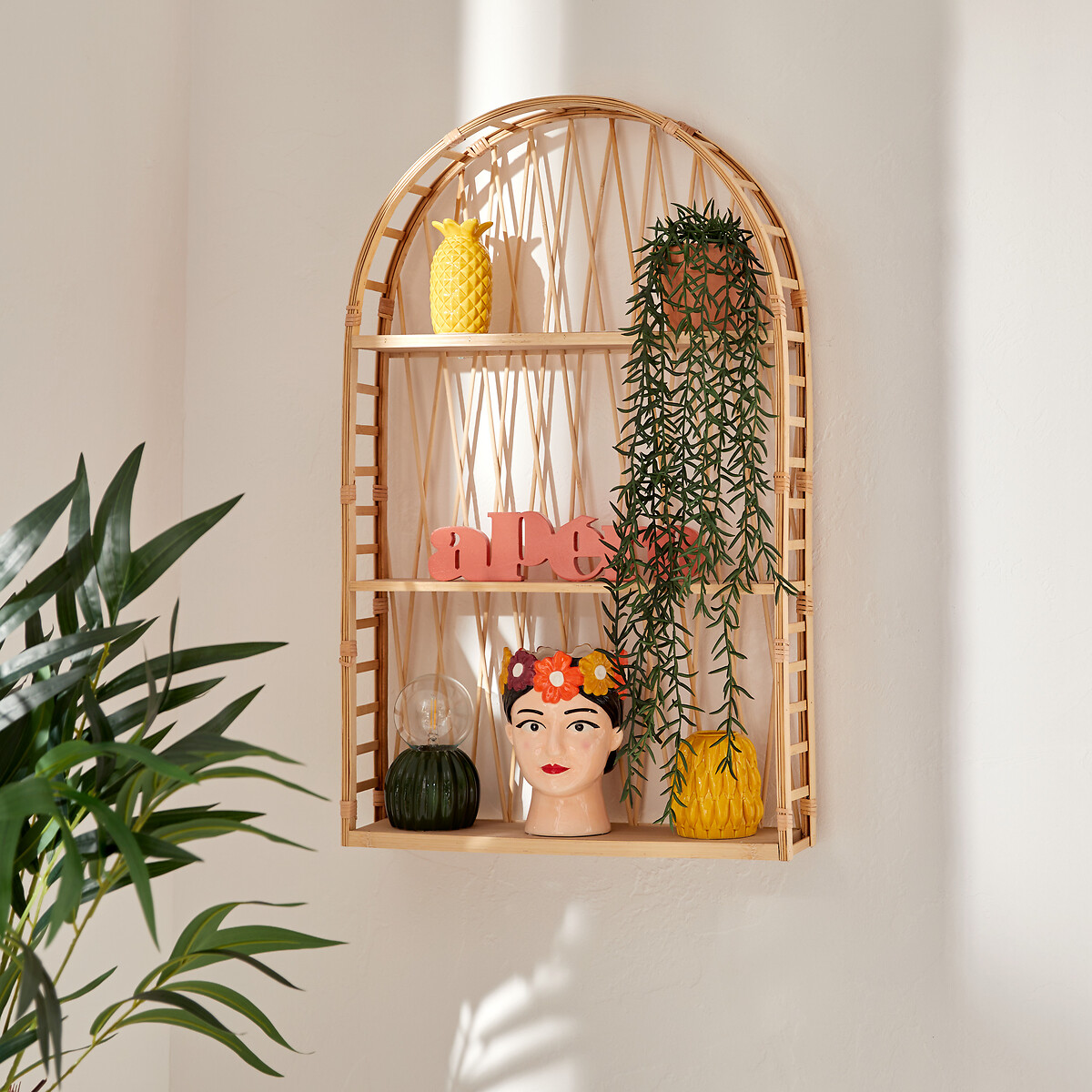 Estanter&iacute;a ANAHI bamb&uacute; beige 74.4cm