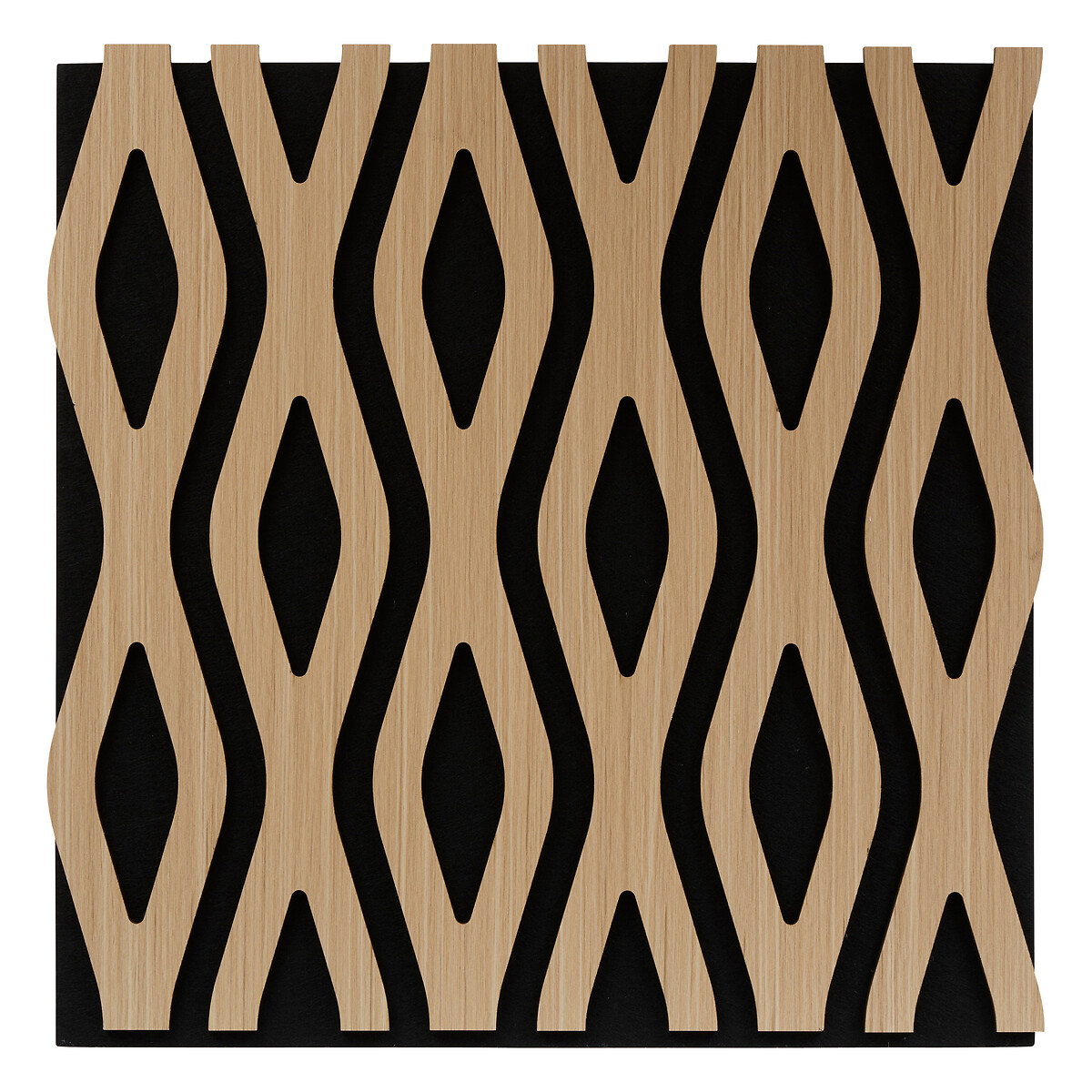 Panel decorativo WAVES CLINT natural de mdf 61x61
