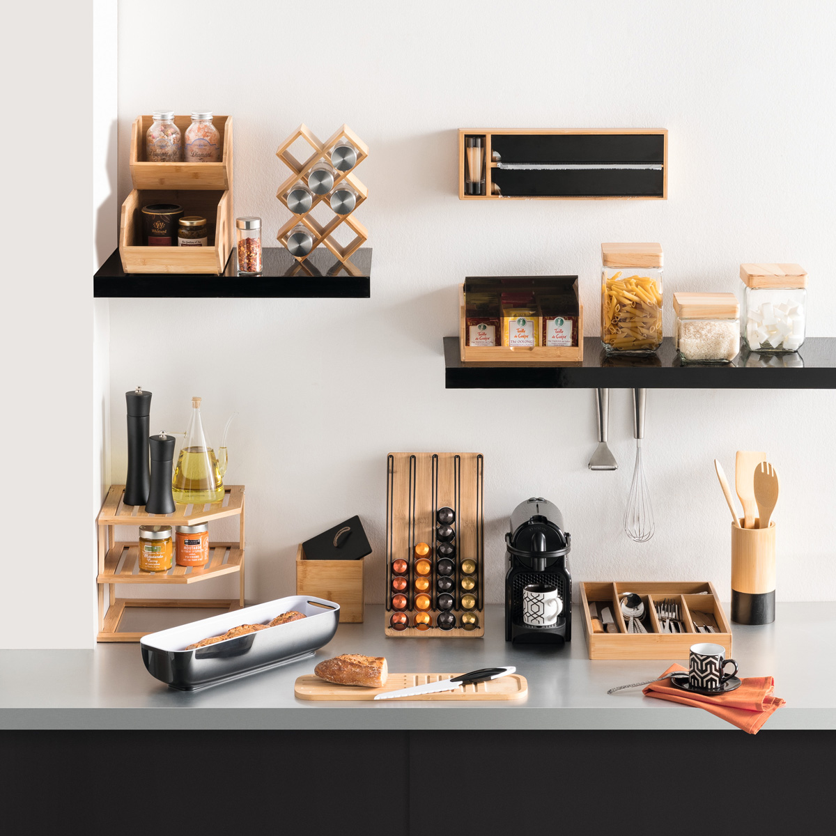 Soporte Bamb&uacute; P/Papel Aluminio Y Film 