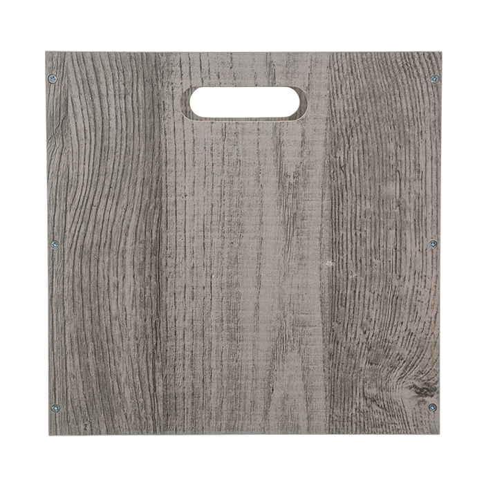 Caja de almacenaje roble gris 31x31Cm