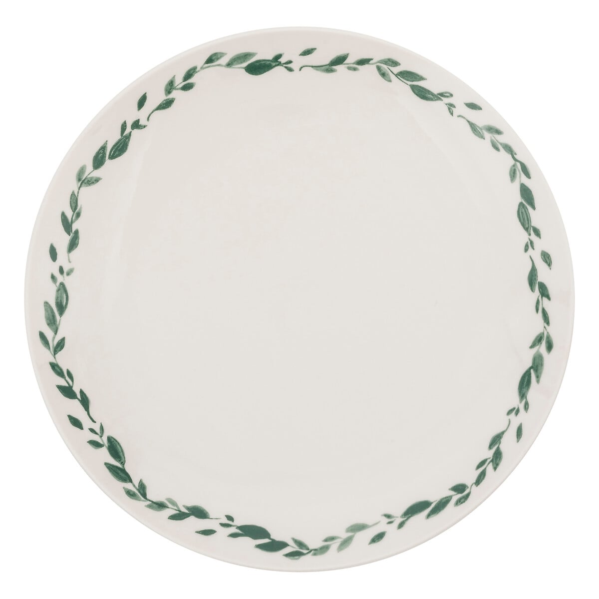 Plato llano LAURIER porcelana blanca 27cm