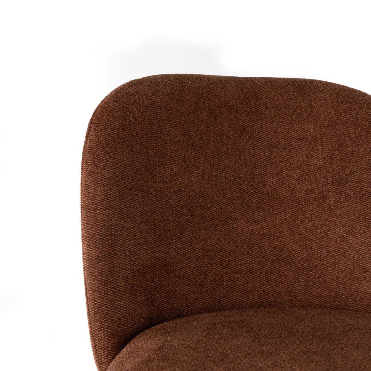 Silla MONTEVIL de tela marr&oacute;n