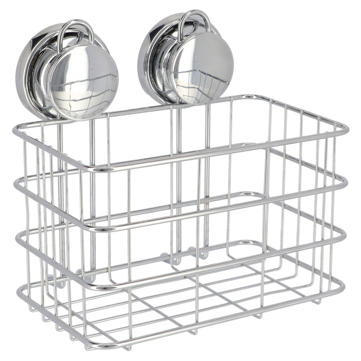 Estante De Ba&ntilde;o Aluminio C/Ventosa