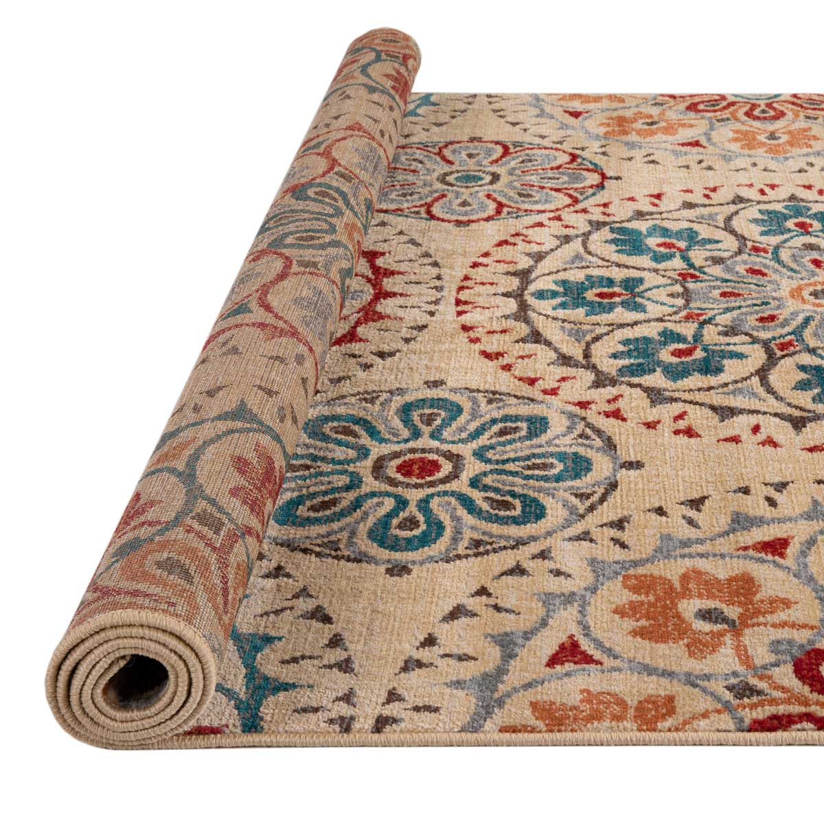 Alfombra Lene Rojo/Azul 160x235Cm