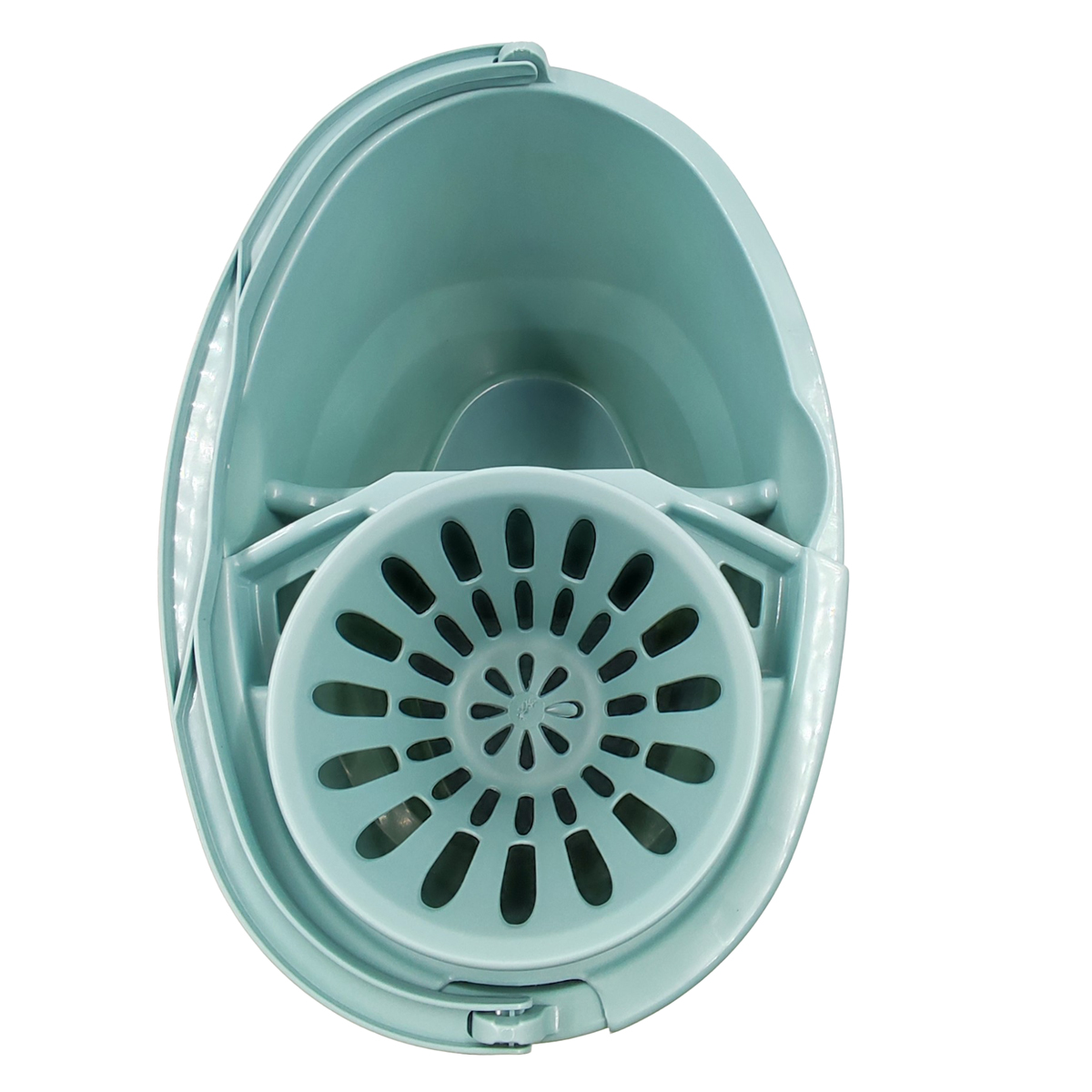 Balde Com Espremedor Stoneblue Com Divis&oacute;ria 16L