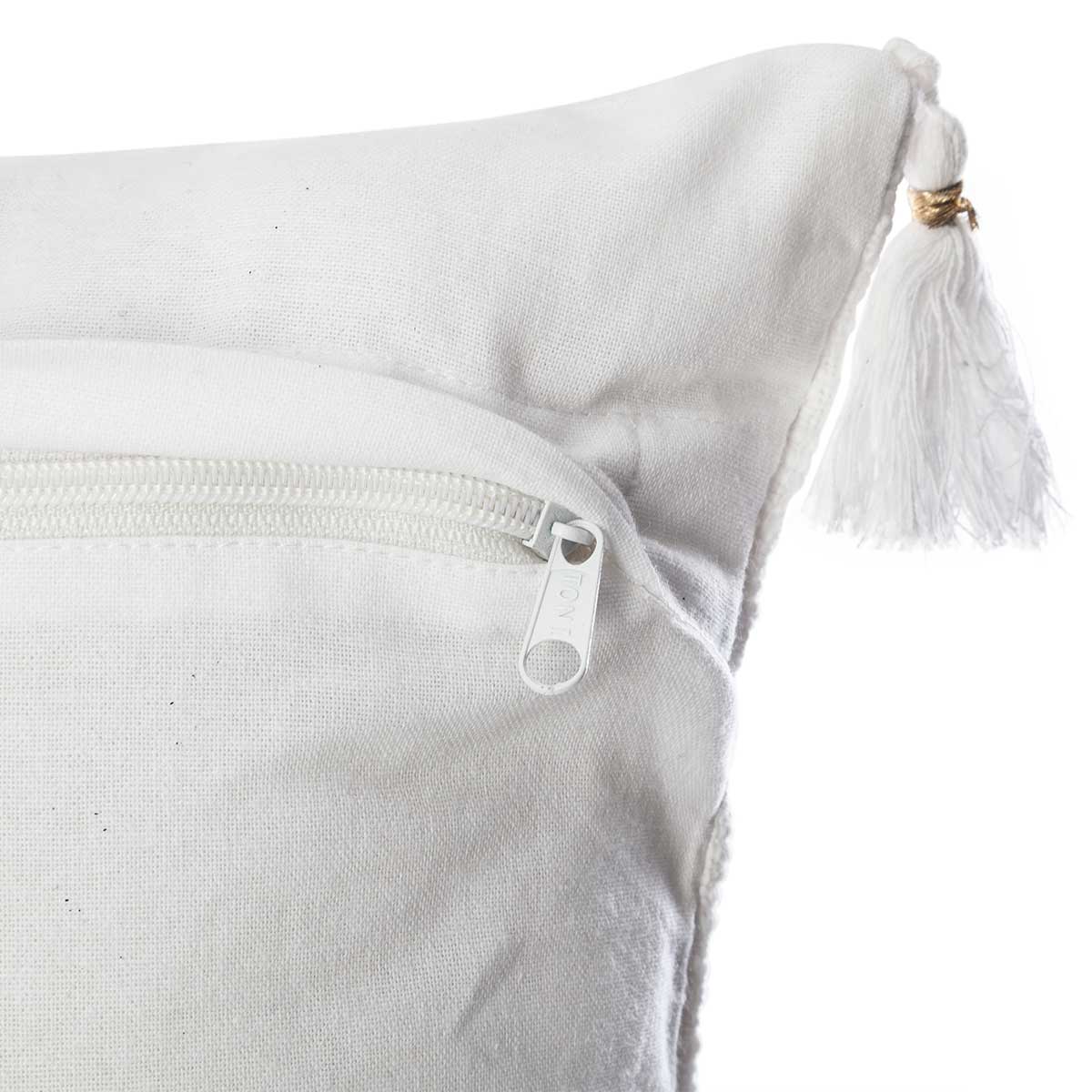 Funda de almohada SLUB blanca 40x40cm