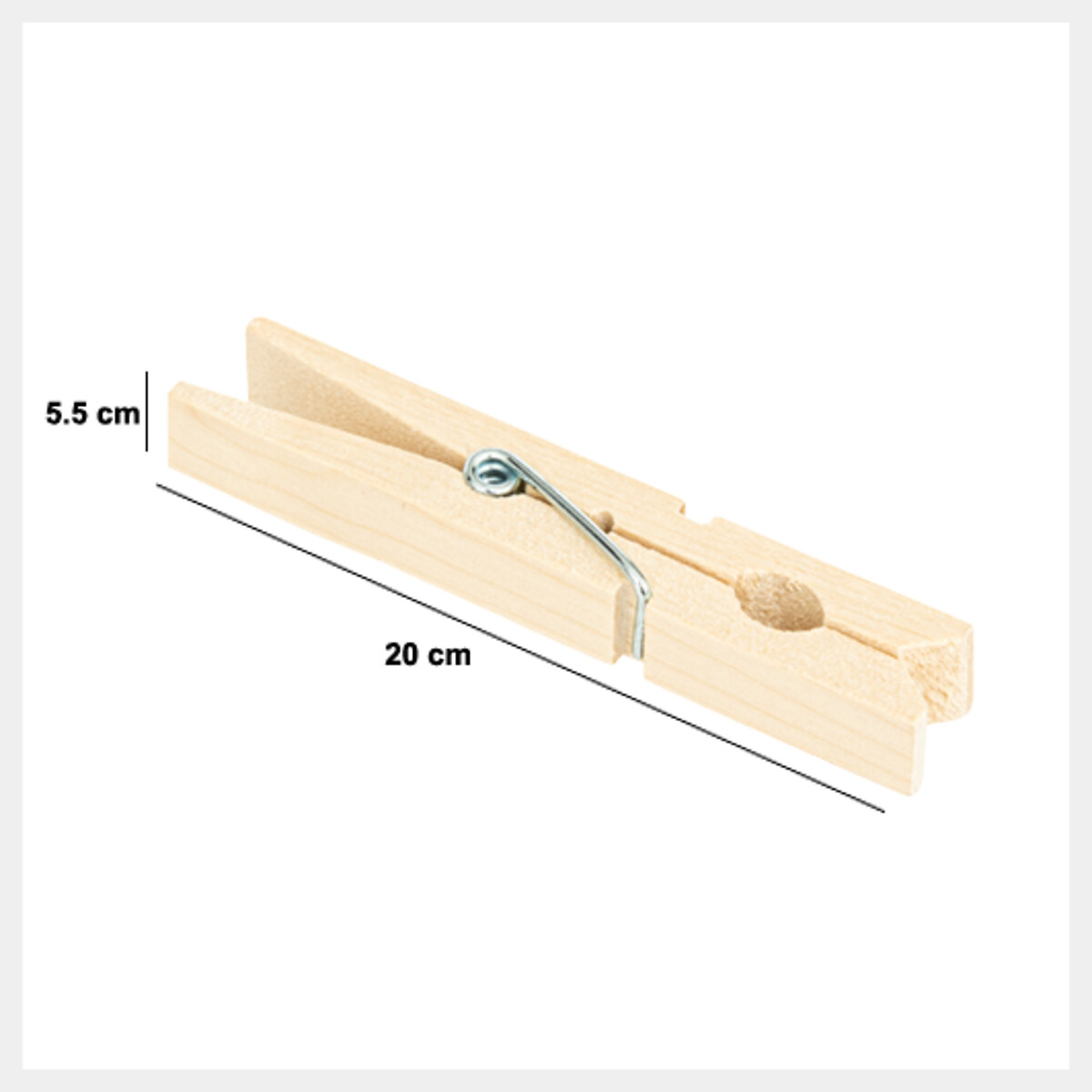 Pinzas De Ropa 96 Unidades De Madera