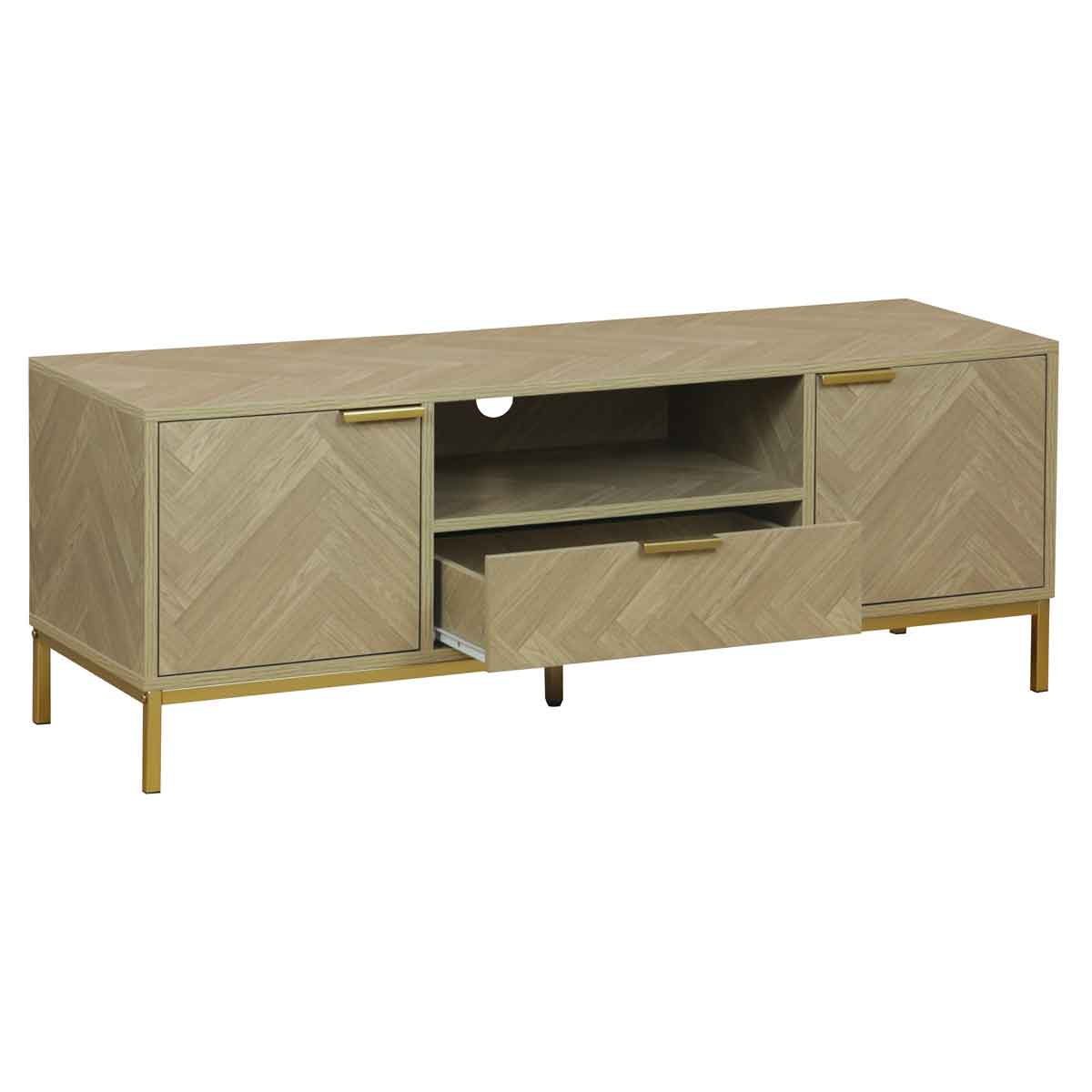 Mueble de tv CHEVRON beige de mdf
