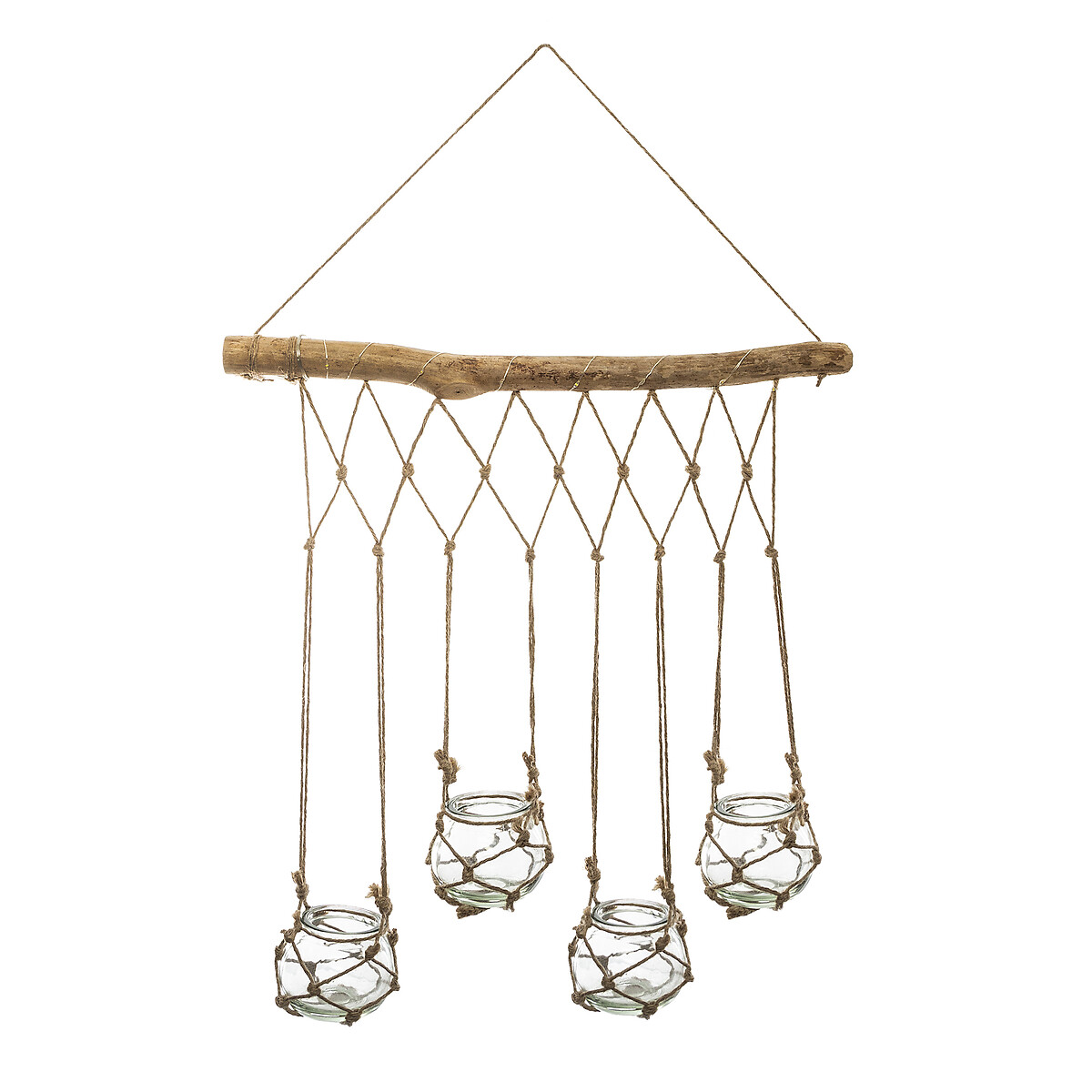 Soporte De Madera C/4 Tarros Colgantes