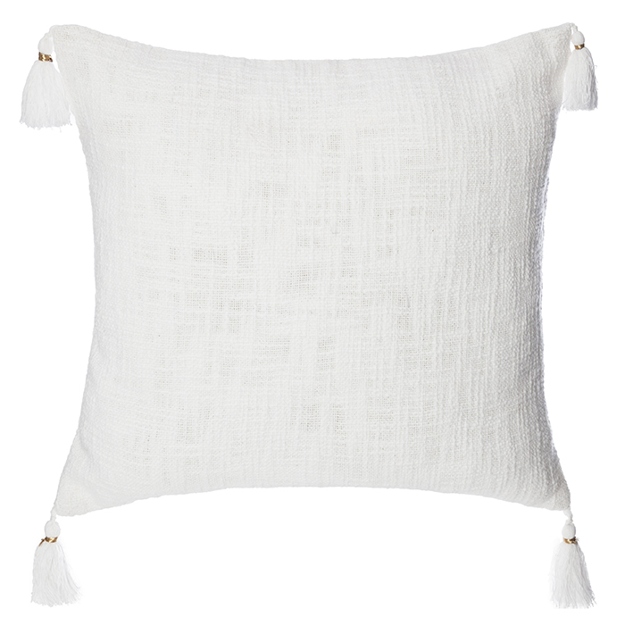 Funda de almohada SLUB blanca 40x40cm