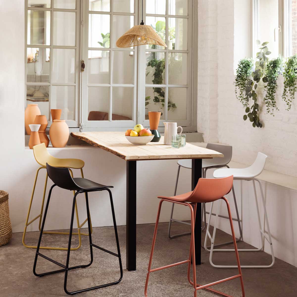 Taburete de bar OTAC gris