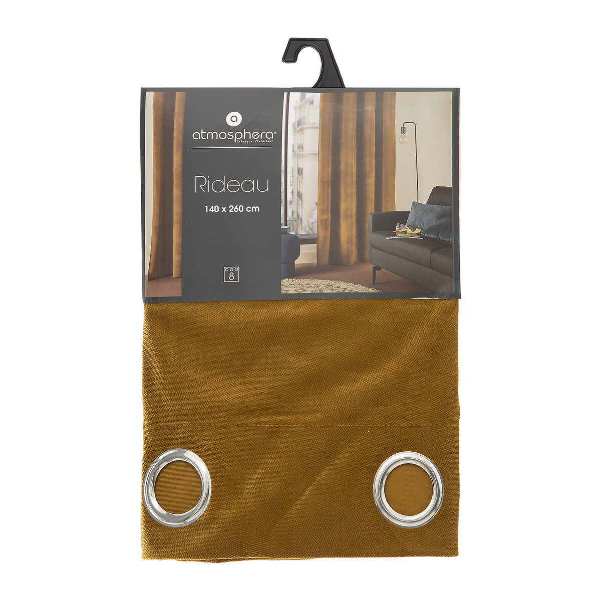 Cortina LILOU ocre 140x260cm