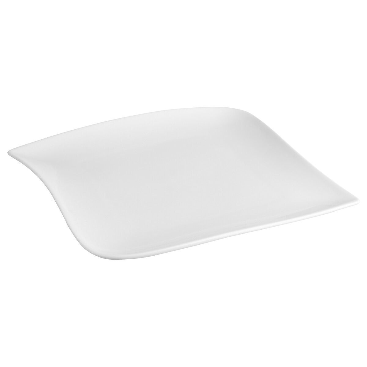 Plato Ondulado Blanco 26Cm
