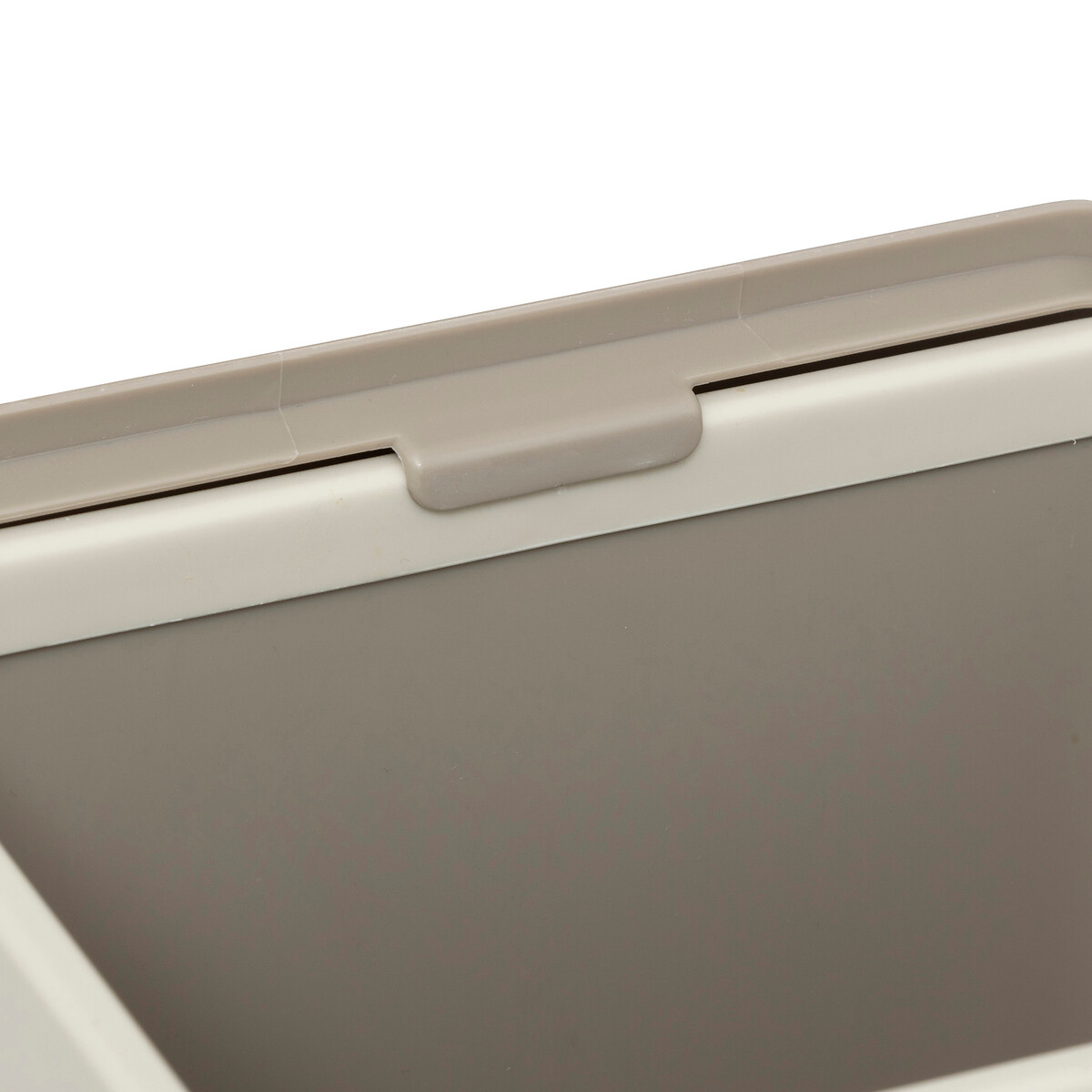 Cubo de basura con soporte beige 5l