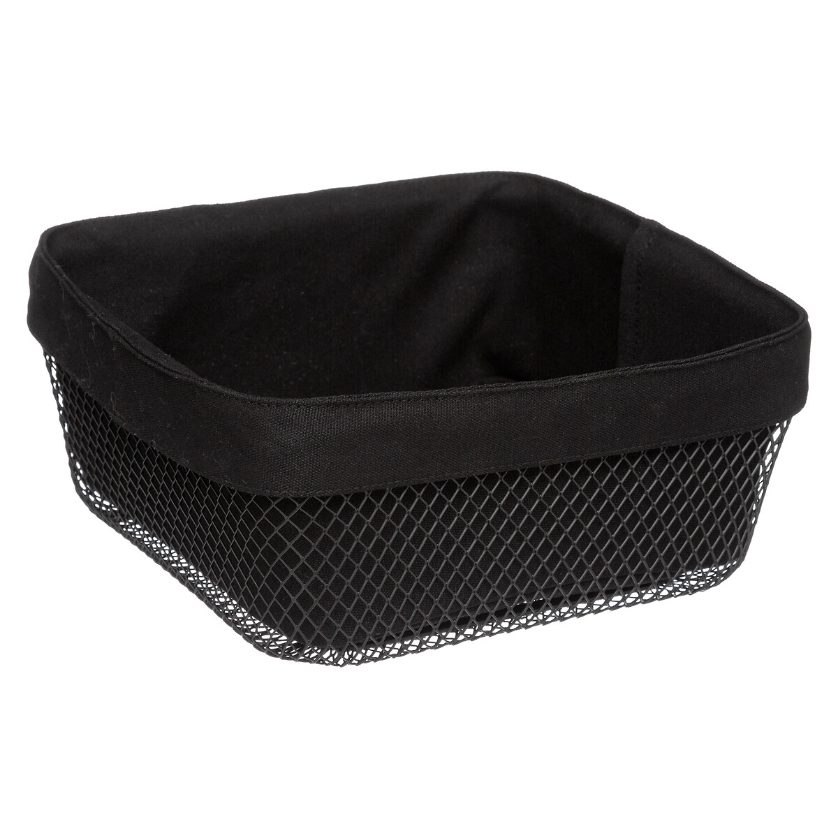 Panera Mayaj Metálica Negra 24x24x11Cm