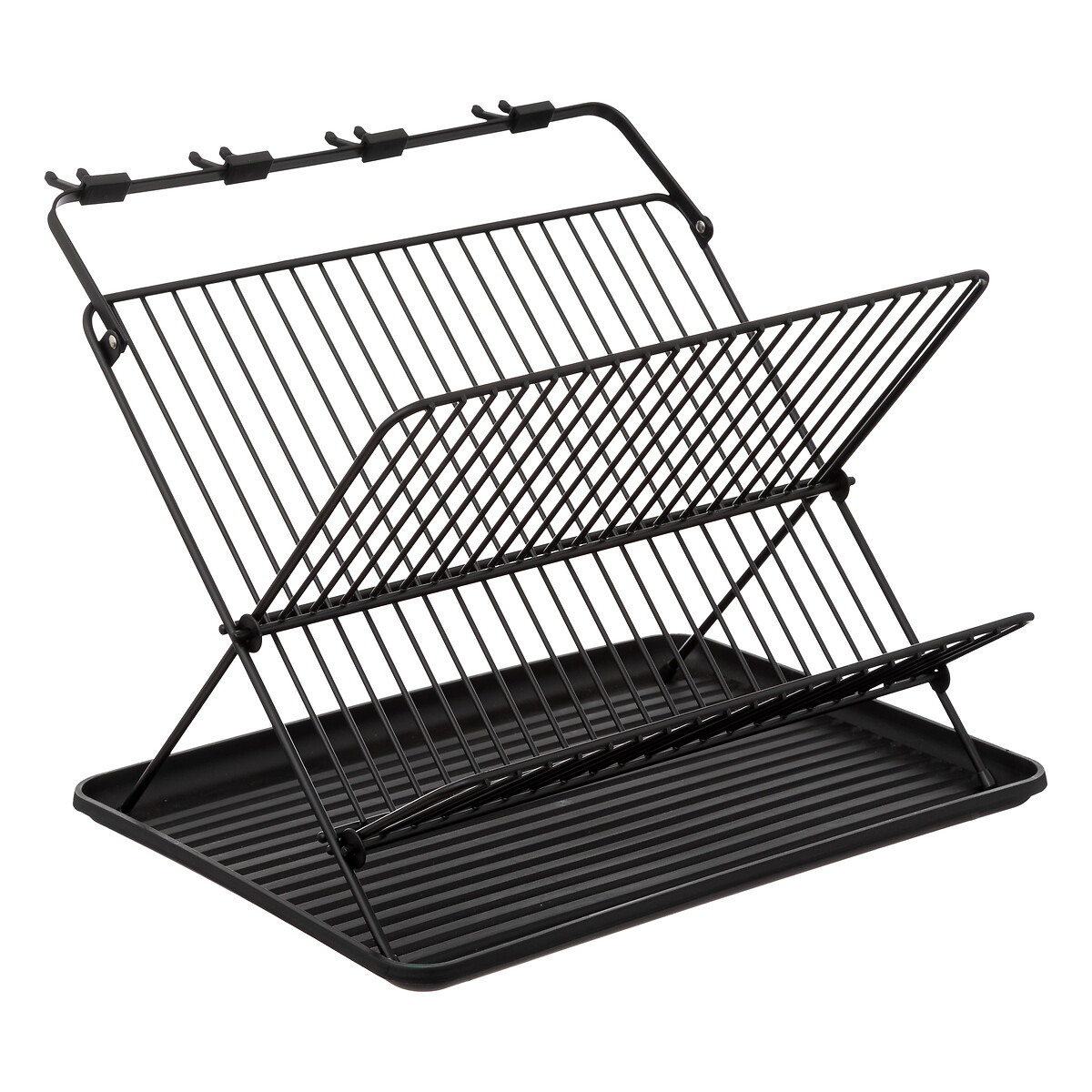 Escurreplatos Met&aacute;lico 2 Niveles Negro