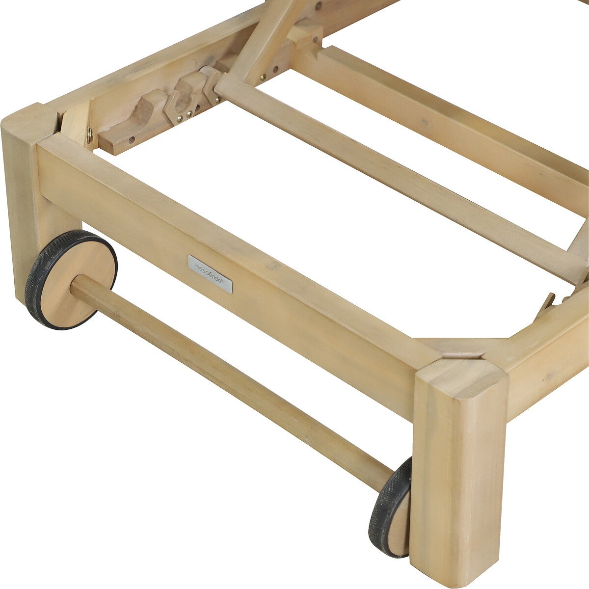 Tumbona PAPOUASIE taupe de madera acacia