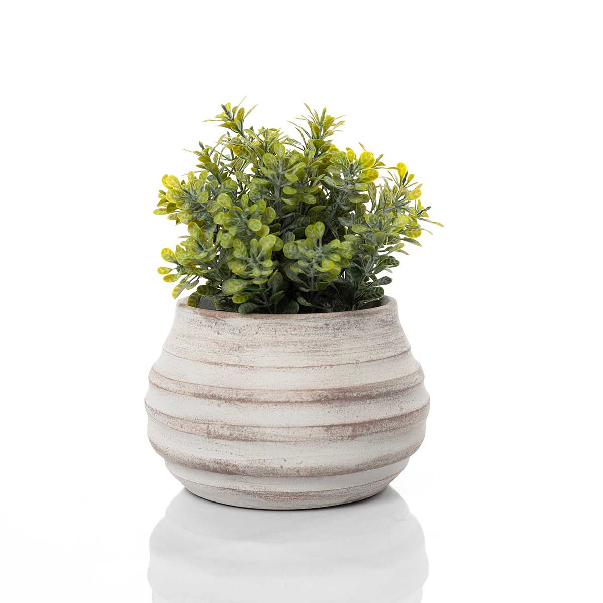 Jarr&oacute;n onda gris de barro 17cm