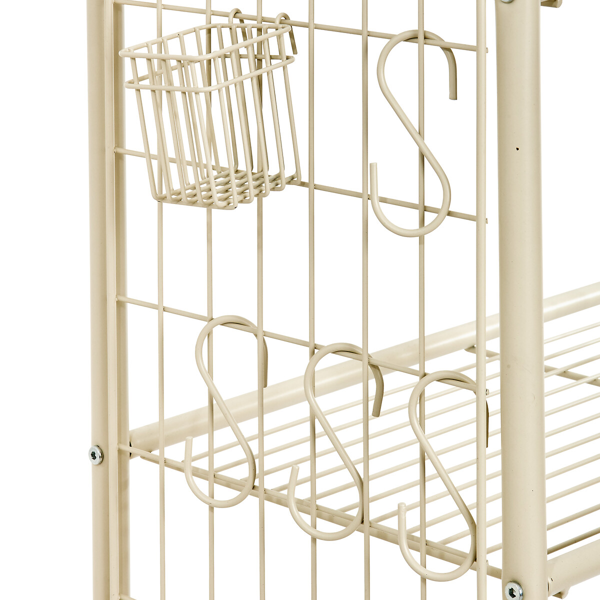 Estante para lavadora beige