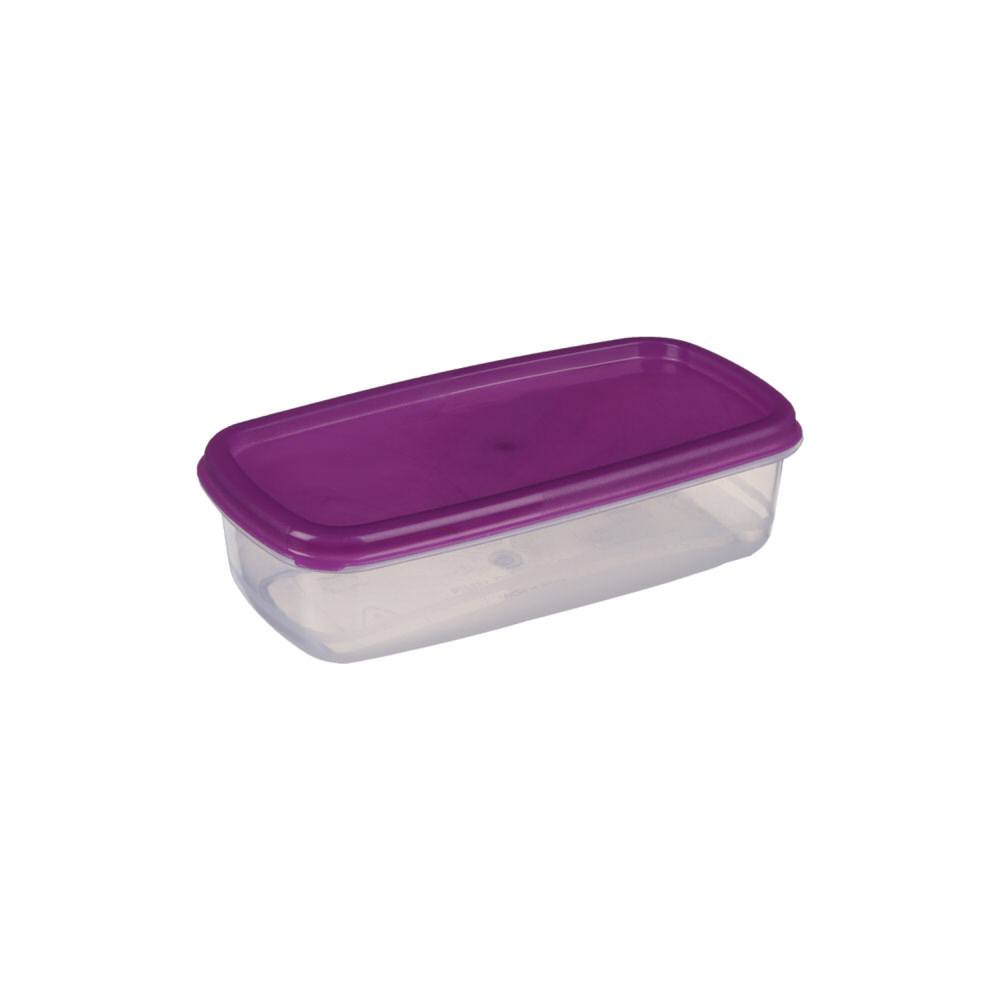 Juego 4 Recipientes Rect. C/Tapa Colores