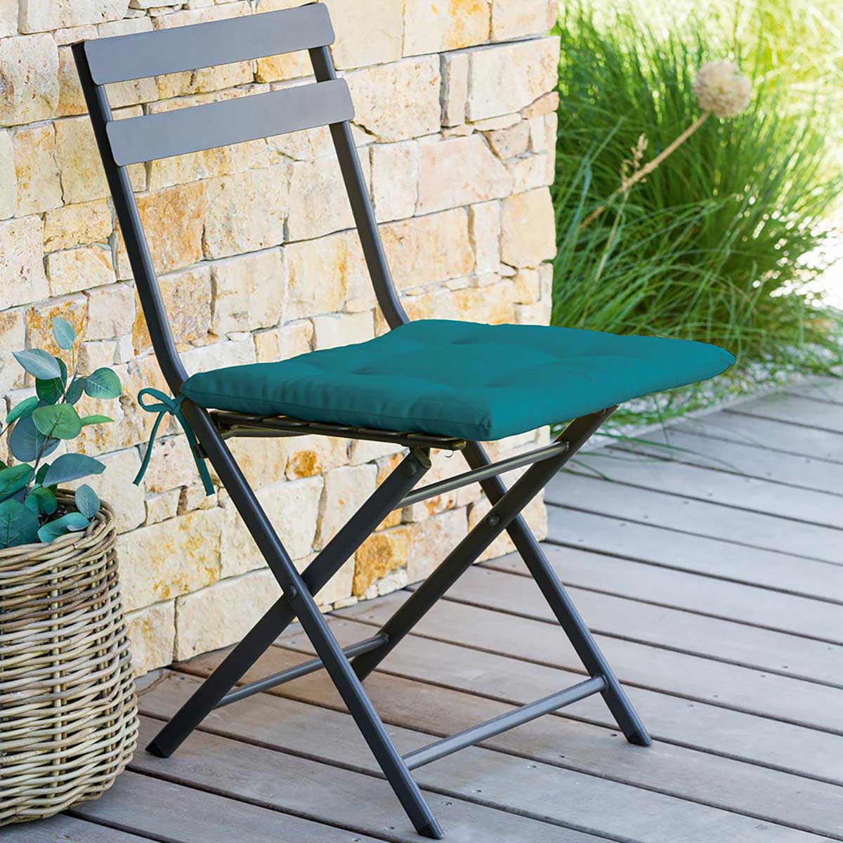 Coj&iacute;n para silla exterior KORAI Azul 40x40Cm