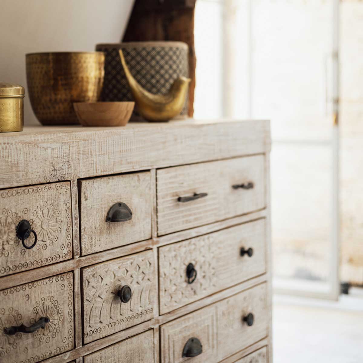 Pássaro Decorativo Oasis Dourado 17cm