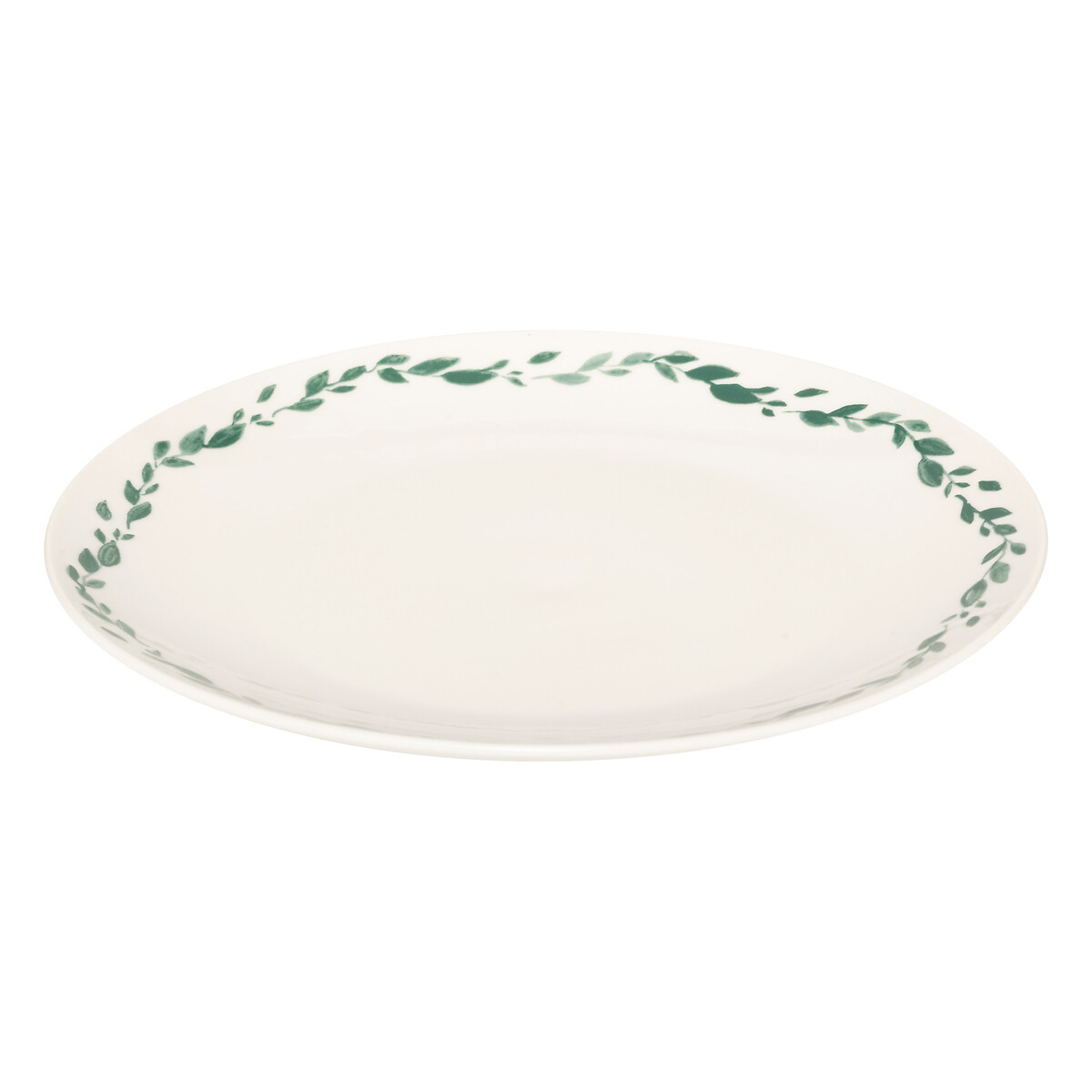Plato llano LAURIER porcelana blanca 27cm