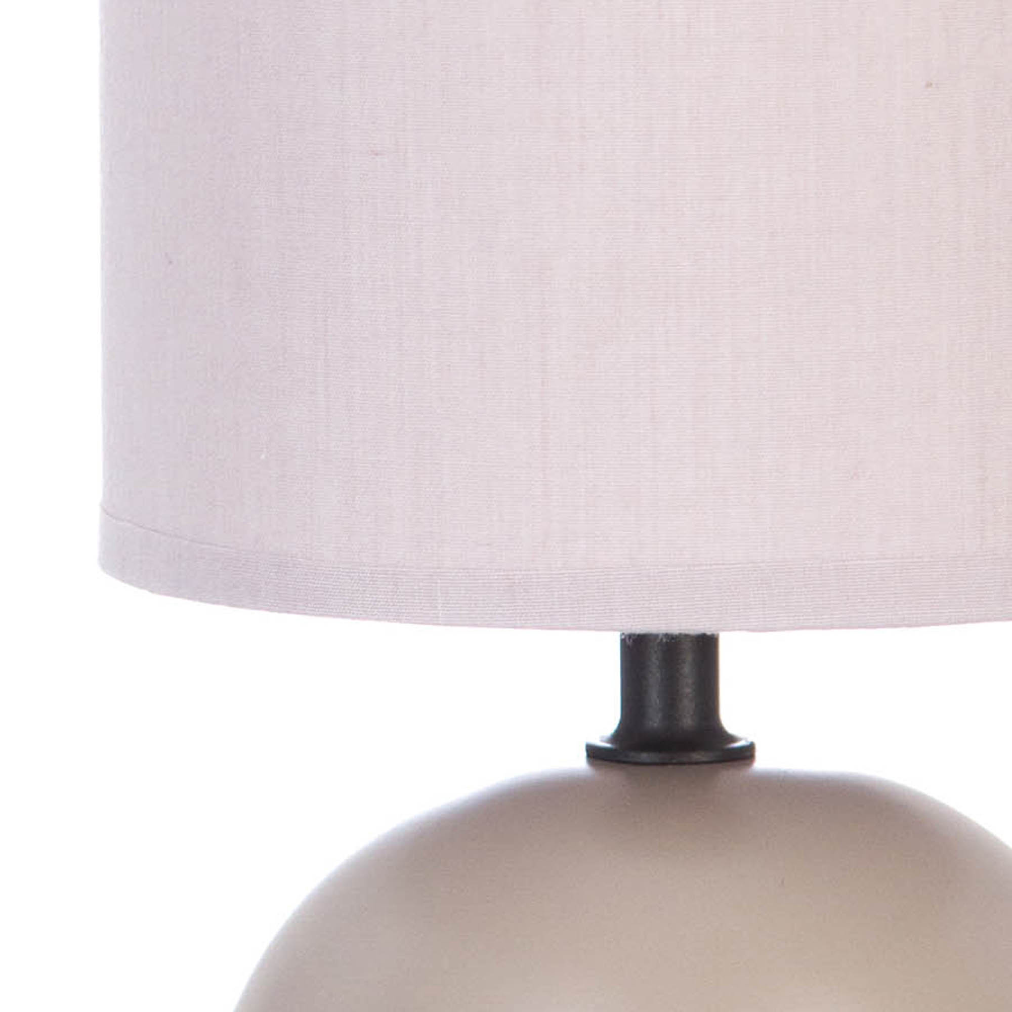 L&aacute;mpara De Mesa Timeo Gris Pardo 25Cm