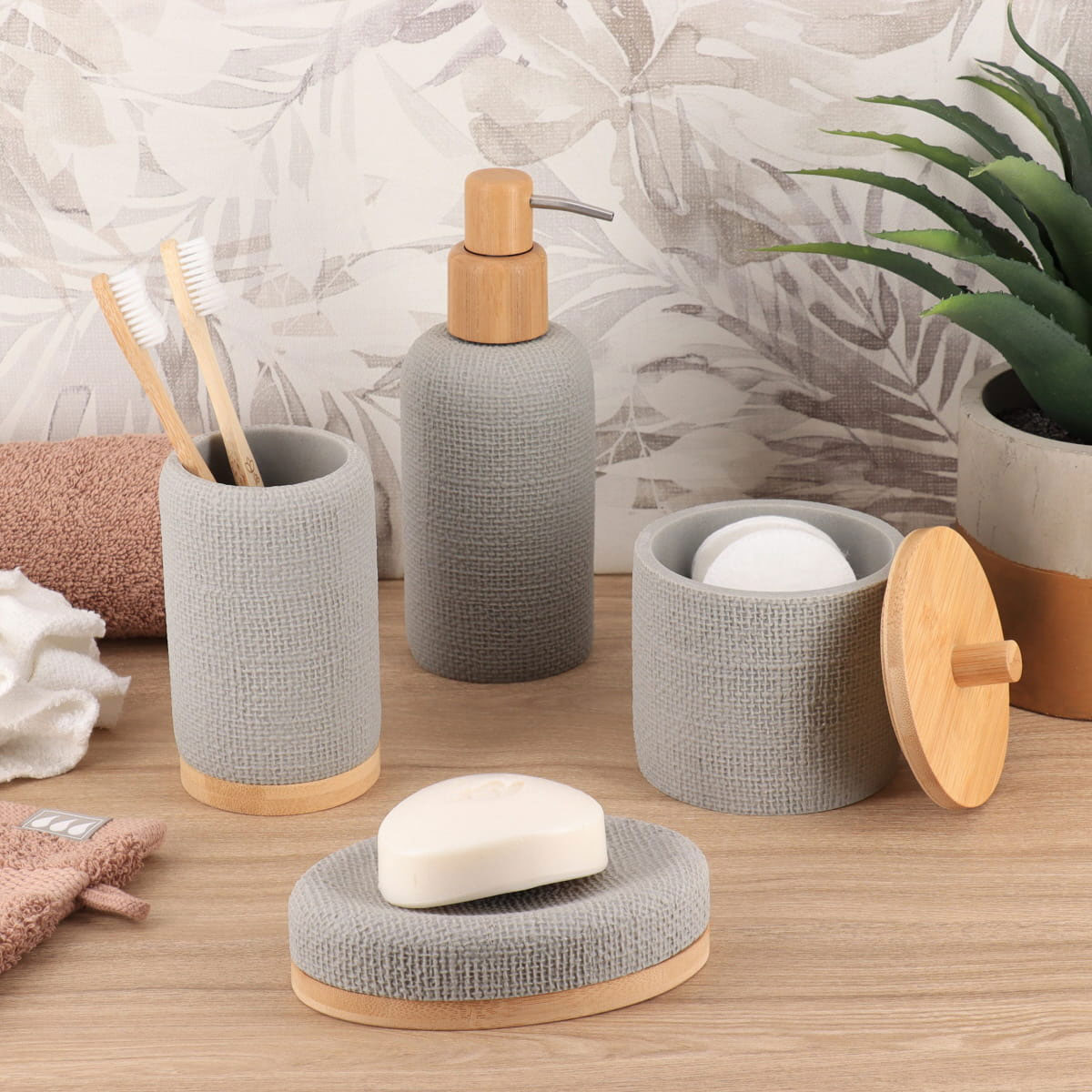 Vaso De Lavabo Efecto Red Gris