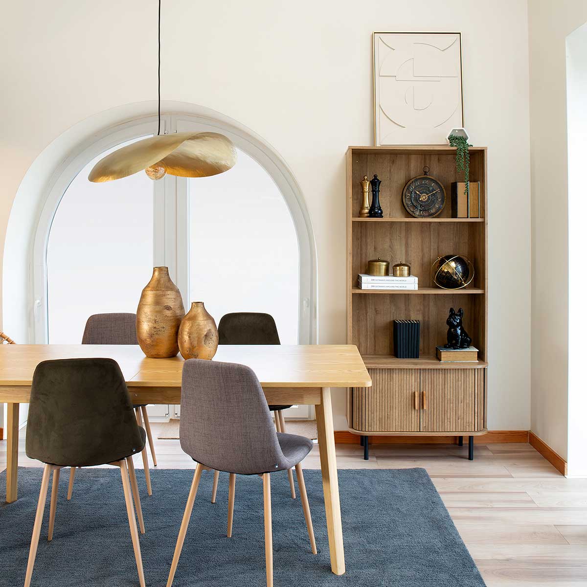 Estantería Colva Beige De MDF 179.5cm