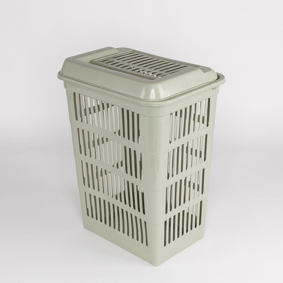 Cesto para colada con tapa verde 40L