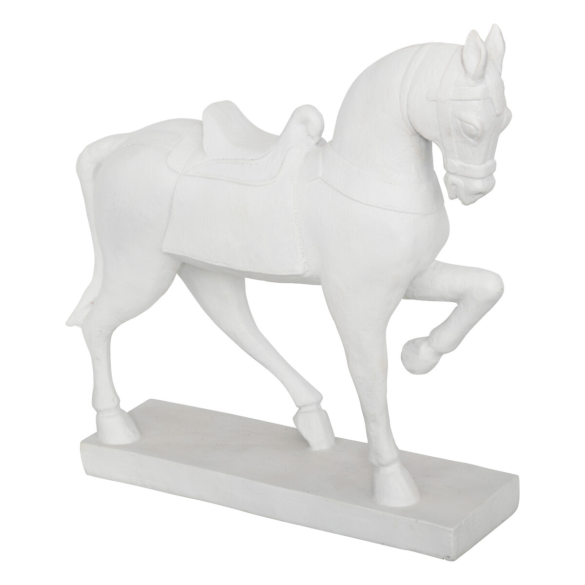 Figura caballo blanco de resina