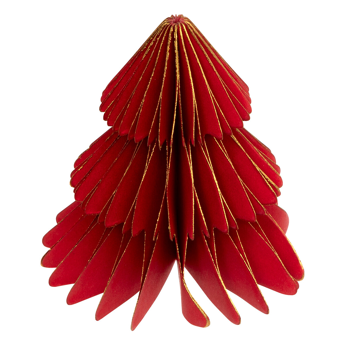 Juego 2 &aacute;rboles navide&ntilde;os para mesa rojo