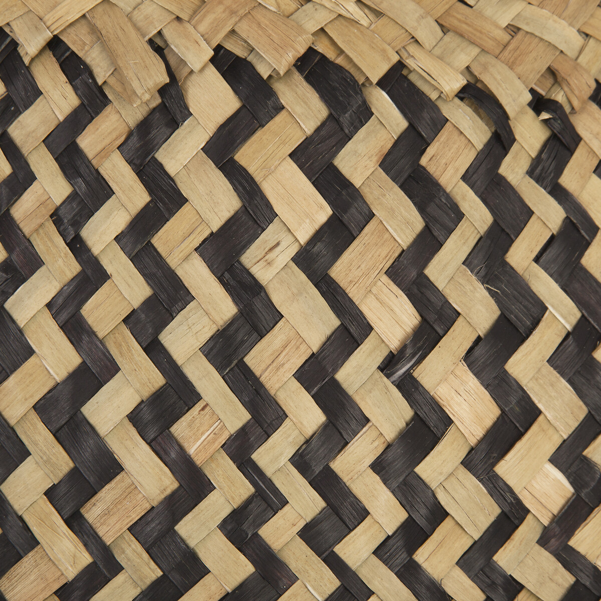 Cesta Seagrass Negra Con Asas 15x37Cm