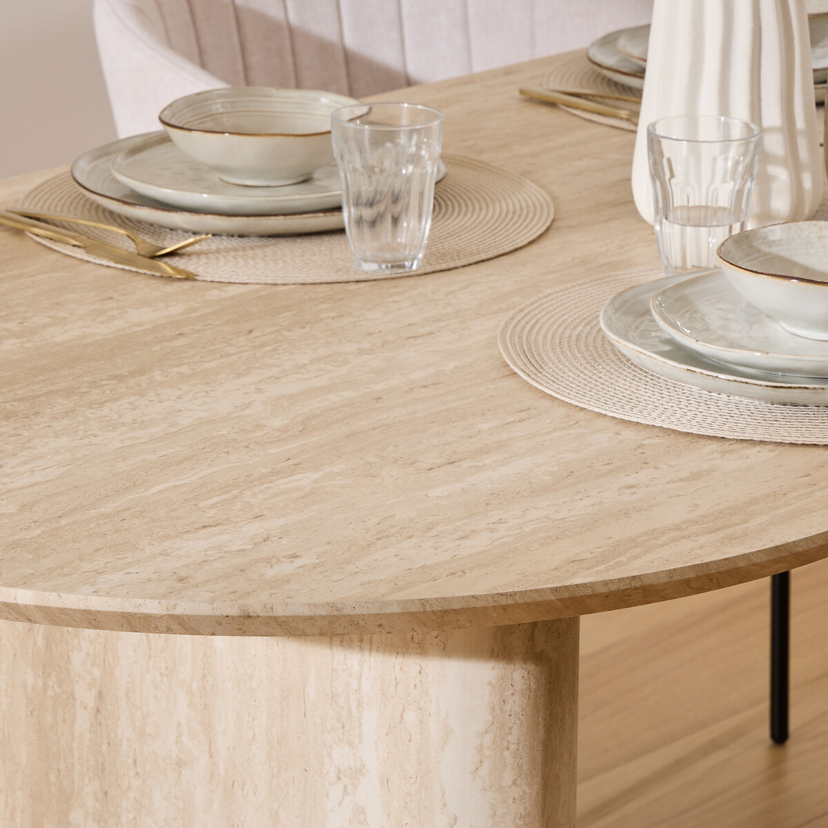 Mesa de comedor ANAYA beige de mdf