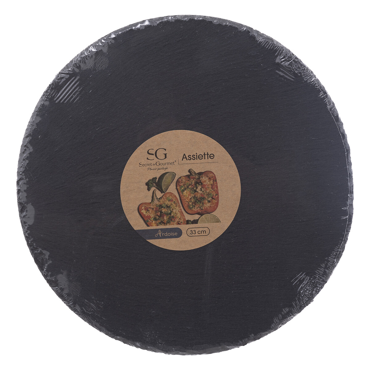 Tabla Redonda De Losa De Roca 33Cm