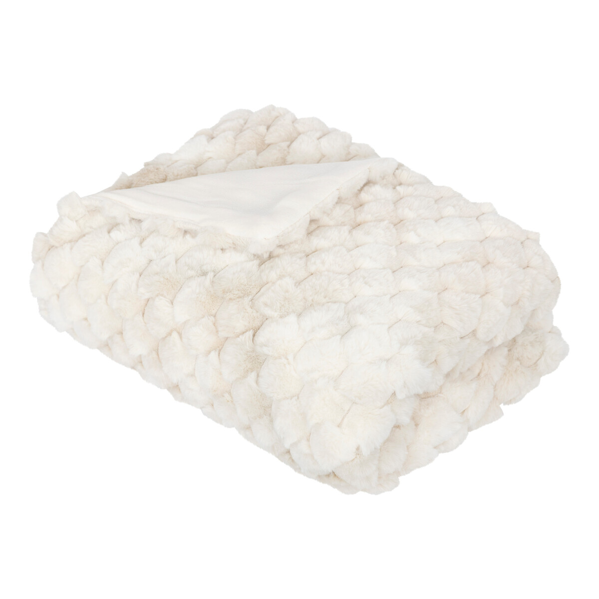 Manta de felpa beige INUIT 