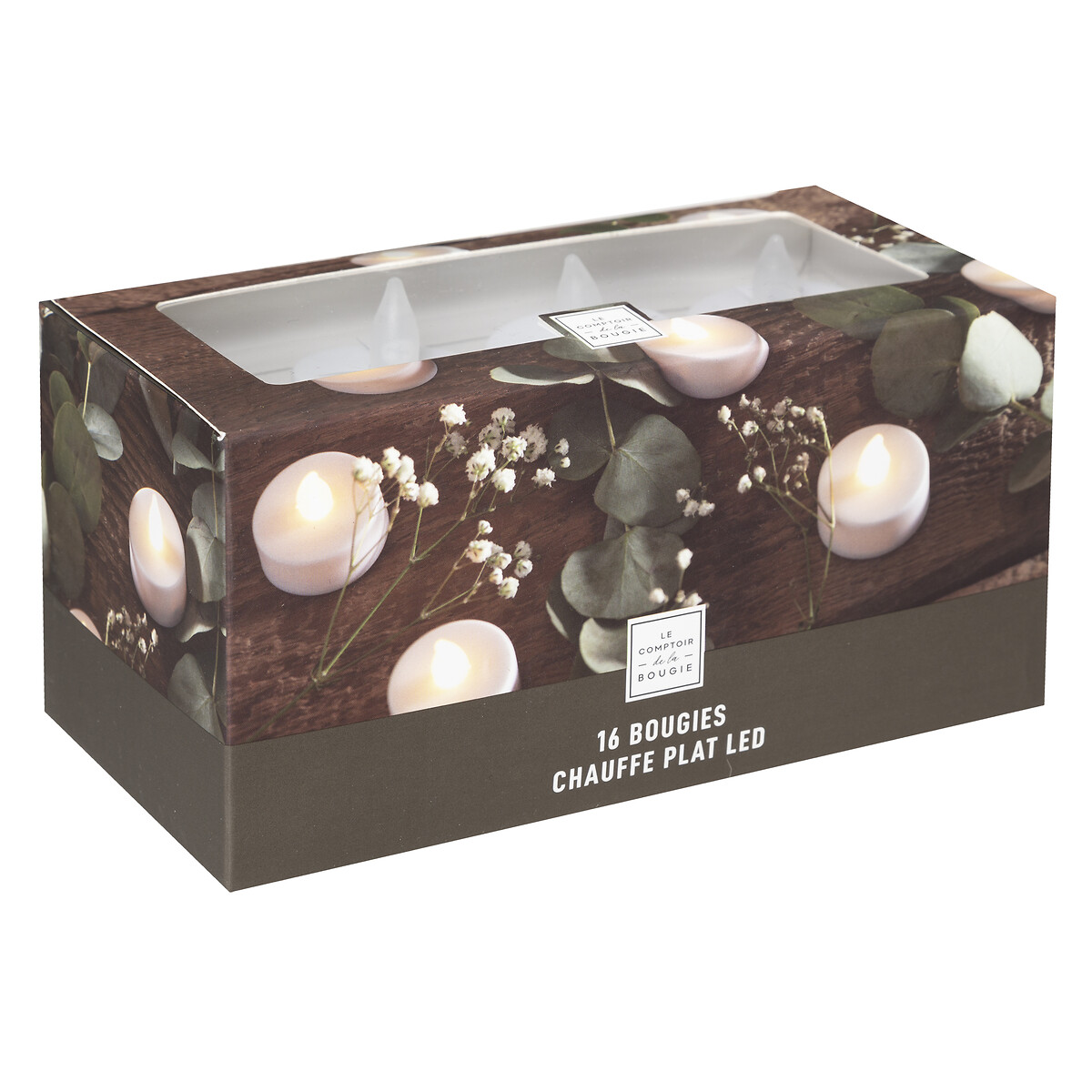 Paquete 16 Velas Blancas Tealight Led