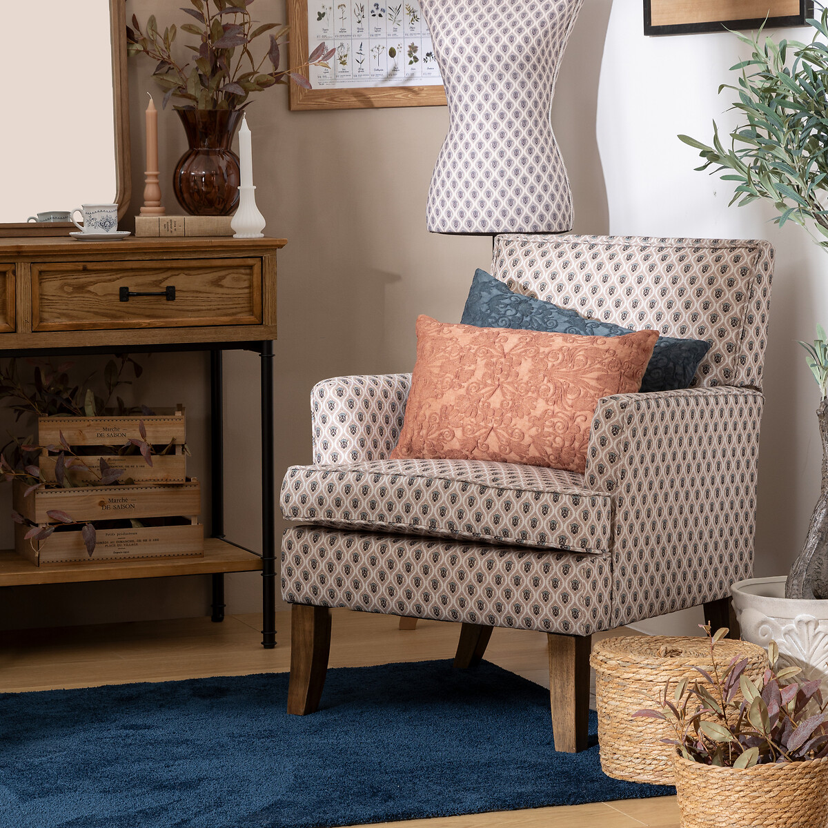 Almohada Stonewash Rosa Viejo 30x30cm