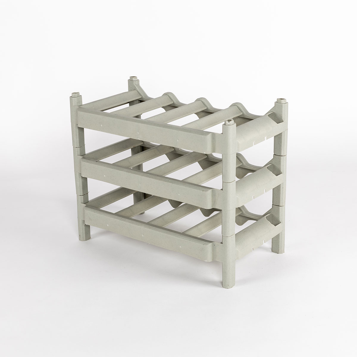 Botellero para 12 botellas verde