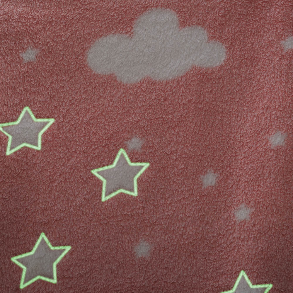 Manta Rosa Con Estrellas 150x125Cm