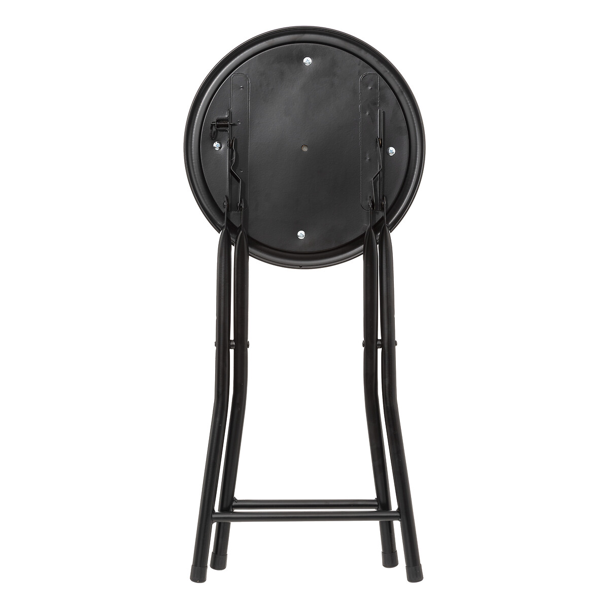 Taburete Plegable Metal Y Terciopelo
