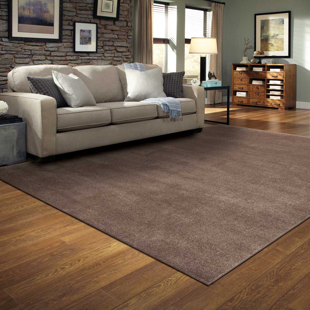 Alfombra Ambiente Camel 160x235Cm